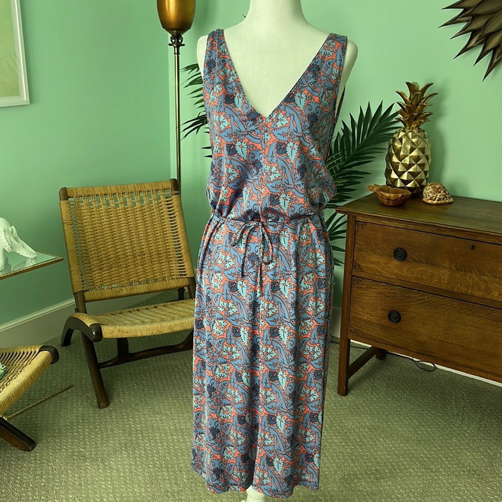 NWT Beautiful Tory Burch "Sandy" Silk Sea Coral Artemis dress size S